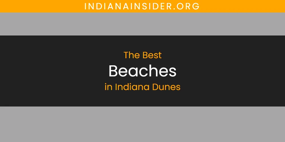 The Absolute Best Beaches in Indiana Dunes featured